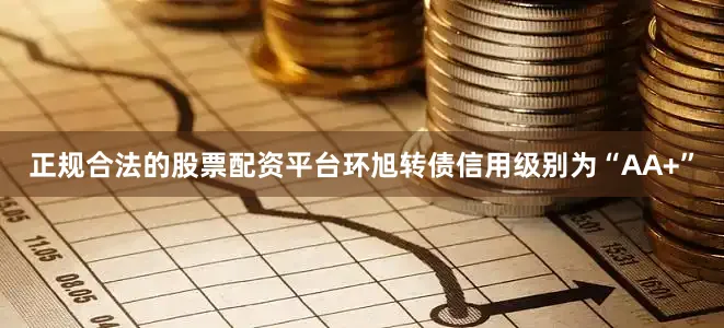 正规合法的股票配资平台环旭转债信用级别为“AA+”